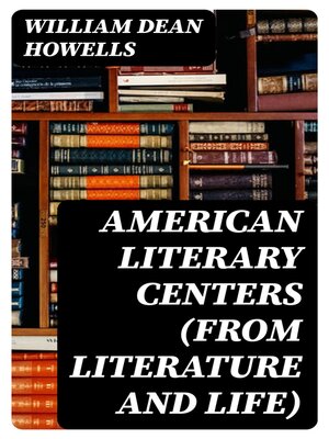 cover image of American Literary Centers (from Literature and Life)